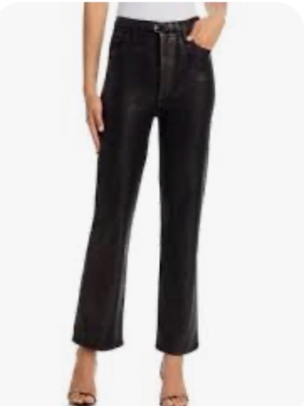 Men's Black Straight-Leg Jeans